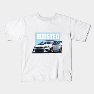 Subaru Impreza WRX STI Car Art - Boosted Modified JDM Car Kids T-Shirt